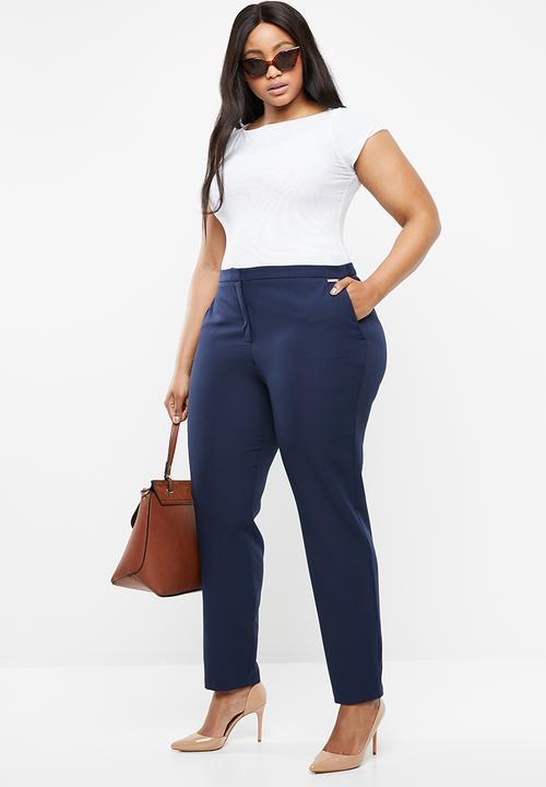 POLO - Plus size brooke formal pants - navy