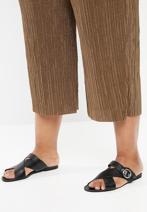 Superbalist - Boxy plisse culottes - brown