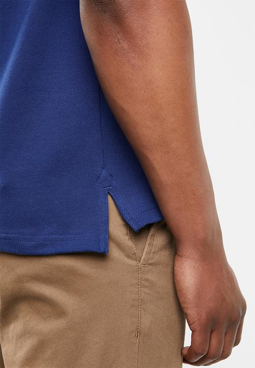 POLO - Classic stretch Pique golfer - navy 