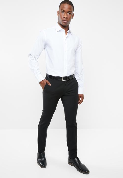 POLO - Custom fit work shirt - white