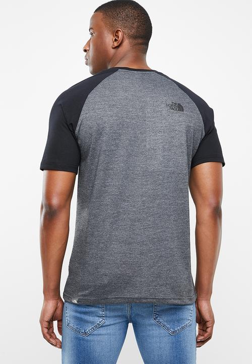 The North Face - M s/s raglan easy tee - black & charcoal 