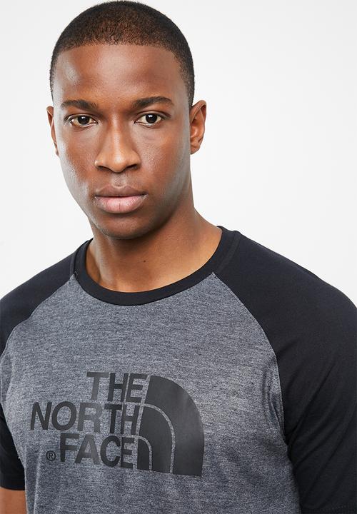 The North Face - M s/s raglan easy tee - black & charcoal 