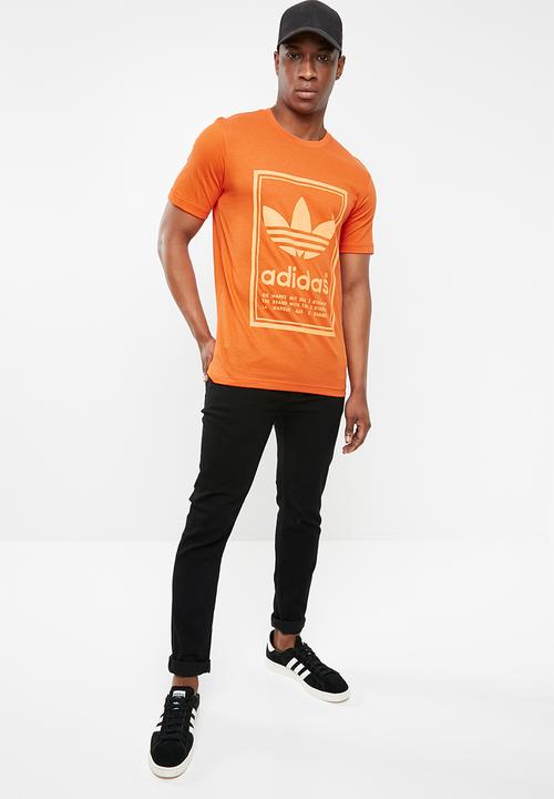 adidas Originals - Japanese vintage tee - orange