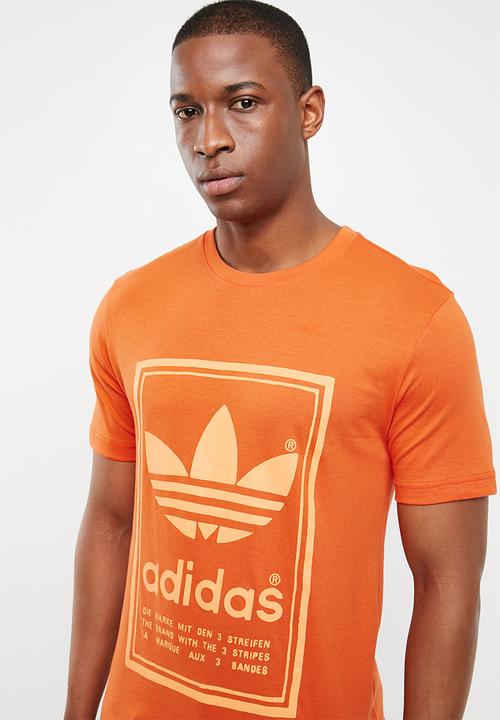 adidas Originals - Japanese vintage tee - orange