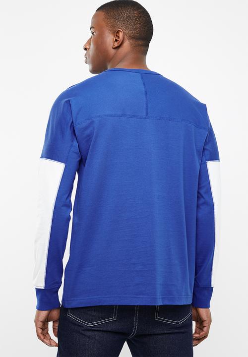 adidas Originals - Vocal j long sleeve tee - blue & white