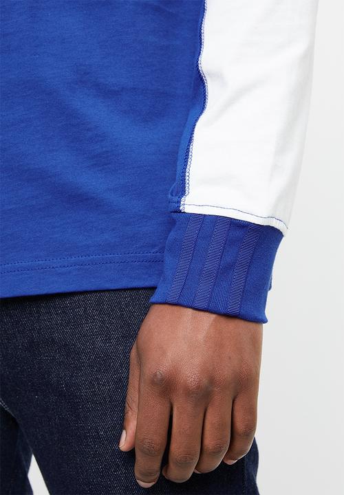 adidas Originals - Vocal j long sleeve tee - blue & white