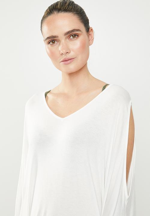 Superbalist - Cold shoulder cover up - milk