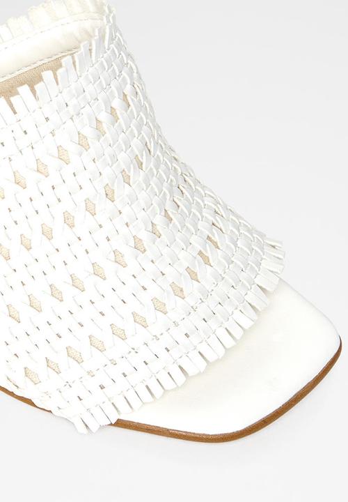 ALDO - Lirella leather heel - white