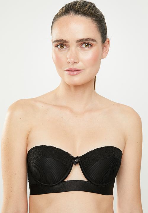 SISSY BOY - Underwire strappy bra - black