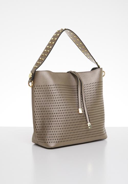 STYLE REPUBLIC - Studded shoulder bag - brown