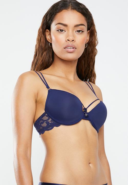 SISSY BOY - Lace T-shirt bra - navy