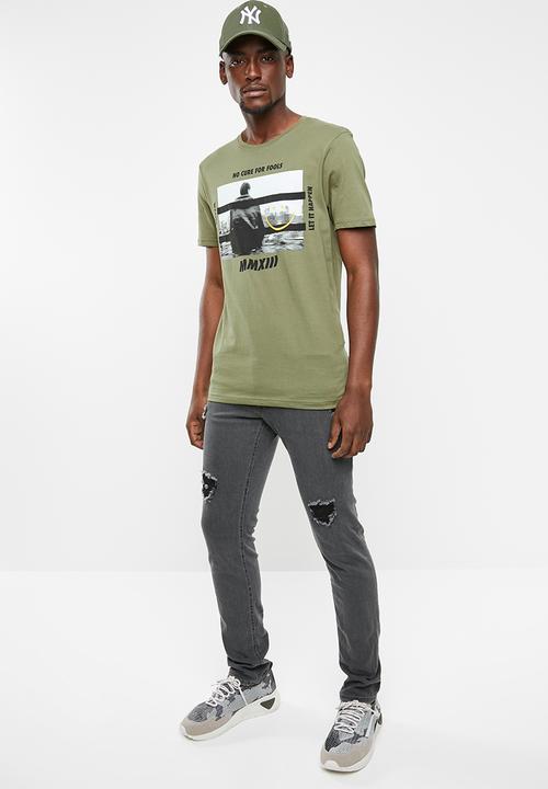 Only & Sons - Gilbert short sleeve tee - green