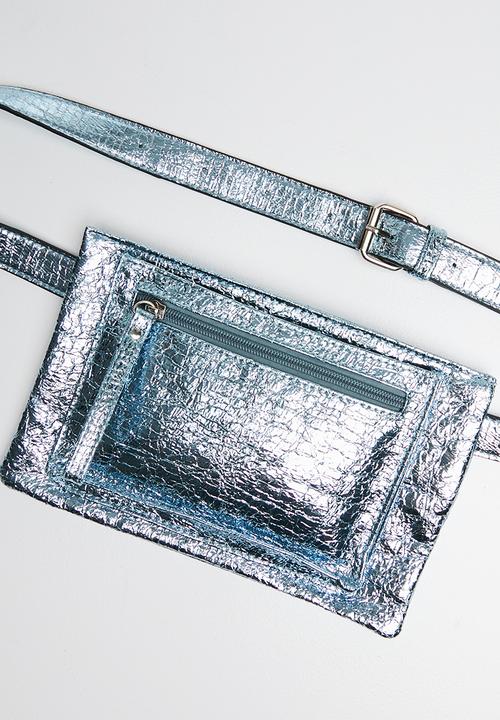 Superbalist - Brode metallic waist bag - blue