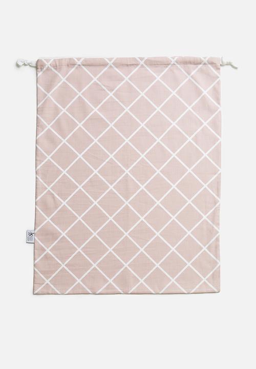 Sixth Floor - Grid storage bag - rose