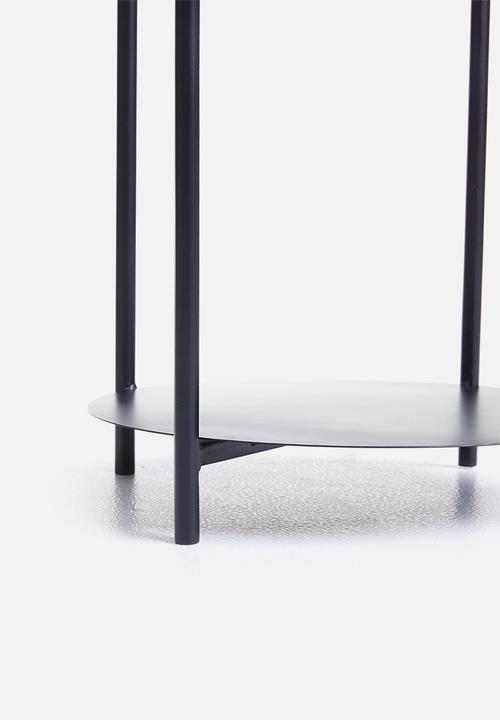 Sixth Floor - Iron plant shelf - black