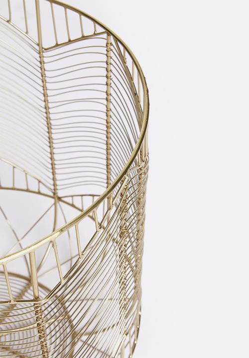 Sixth Floor - Harlow storage basket - gold