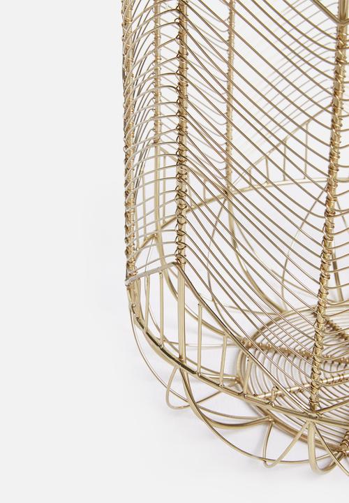 Sixth Floor - Harlow storage basket - gold