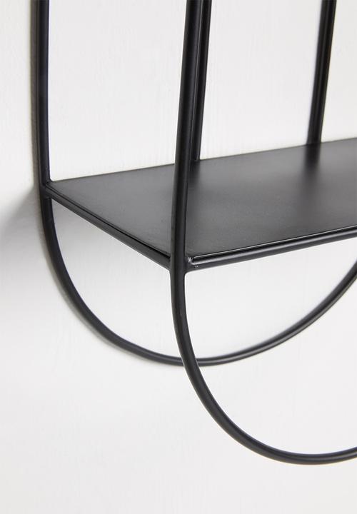 Sixth Floor - Art deco shelf - black