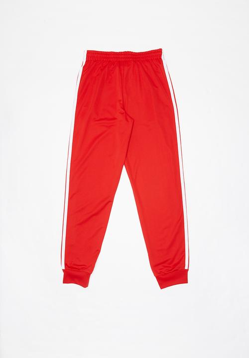 adidas Originals - Adidas originals superstar pants - red & white 