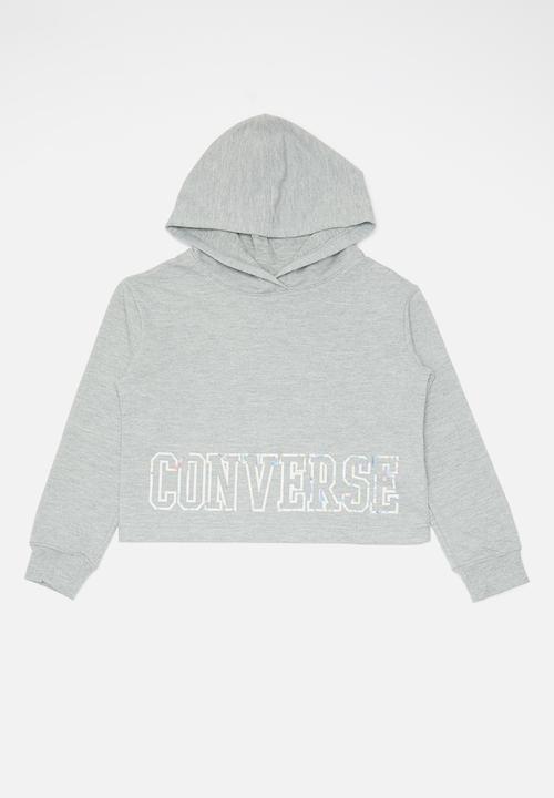 converse crop hoodie