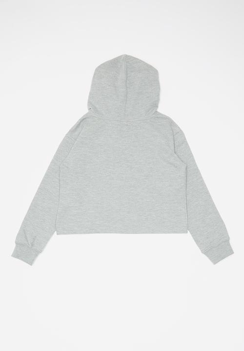 Converse - Cnvg conv cropped hoodie - grey