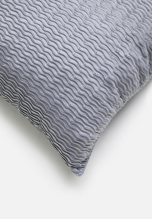 Sixth Floor - Chloe velvet cushion cover - grey