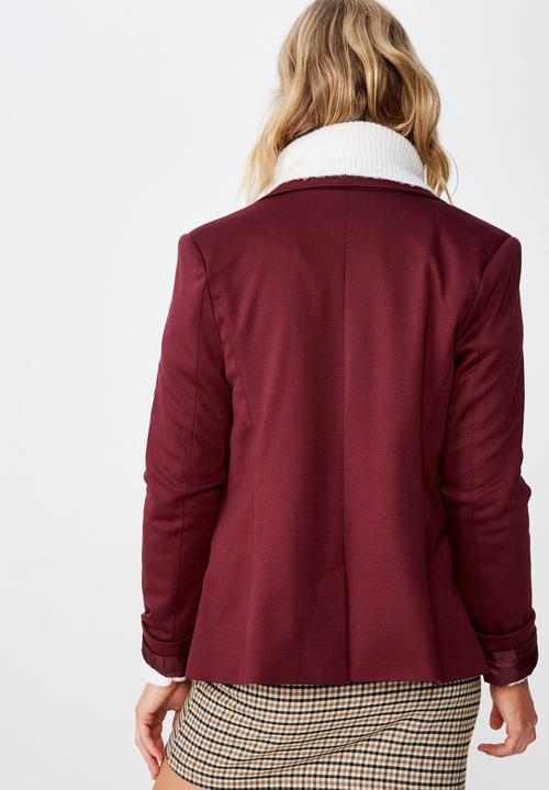 Cotton On - Simba blazer - burgundy 