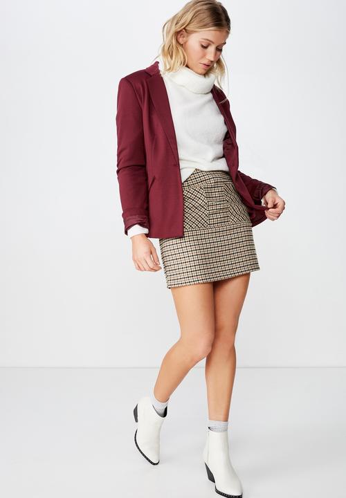 Cotton On - Simba blazer - burgundy 