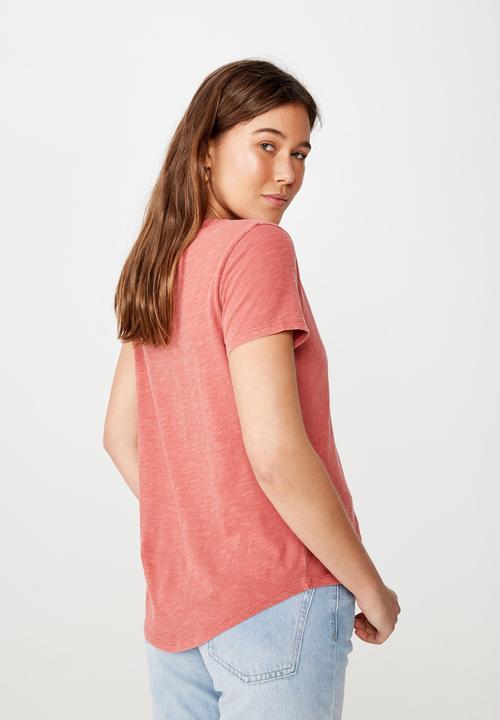 Cotton On - The crew T-shirt - peach 