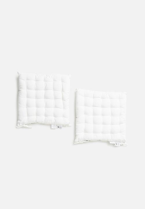 Sixth Floor - Seat cushion set - grey stripes