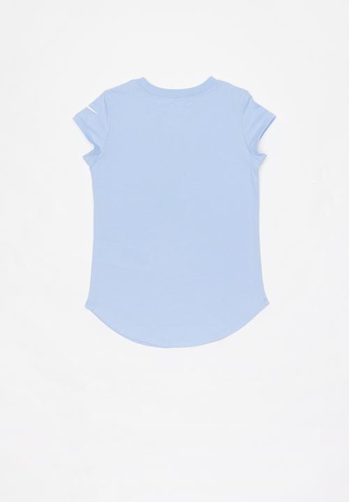 Nike - Nike girls jumble scoop short sleeve tee - blue