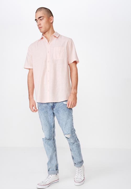 Cotton On - Premium short sleeve shirt - pink 