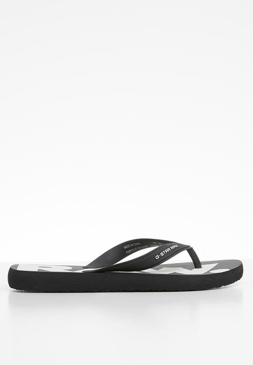 G-STAR - Dend flip flops - black & white
