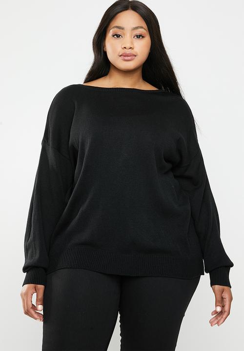 STYLE REPUBLIC PLUS - Twist back jersey - black
