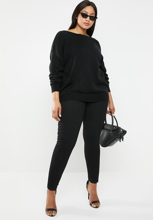 STYLE REPUBLIC PLUS - Twist back jersey - black