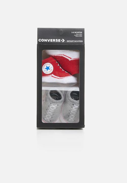 Converse - Converse chuck bootie 2 pack - grey & red