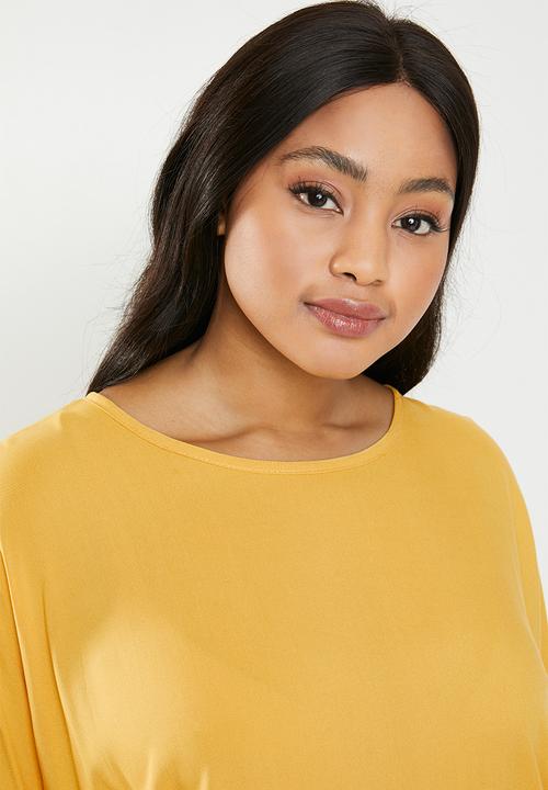 STYLE REPUBLIC PLUS - Volume sleeve tunic dress - mustard