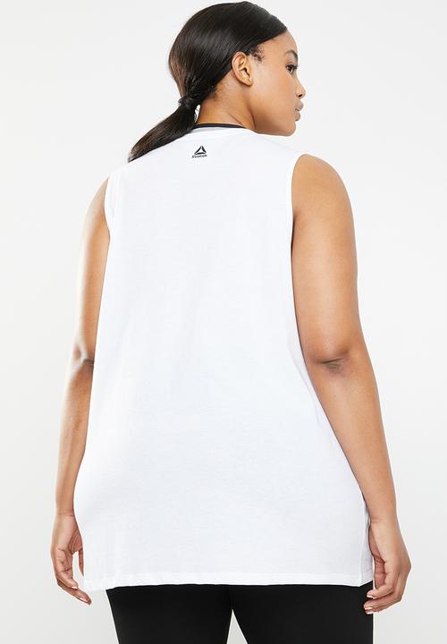 Reebok - Curve myt Reebok muscle top - white