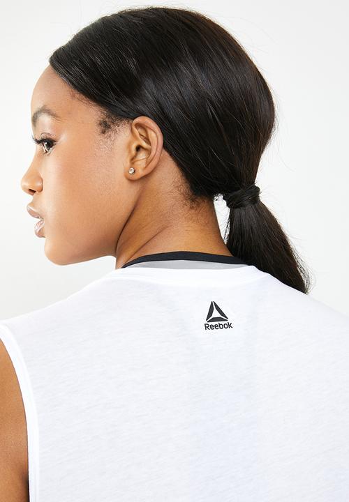 Reebok - Curve myt Reebok muscle top - white
