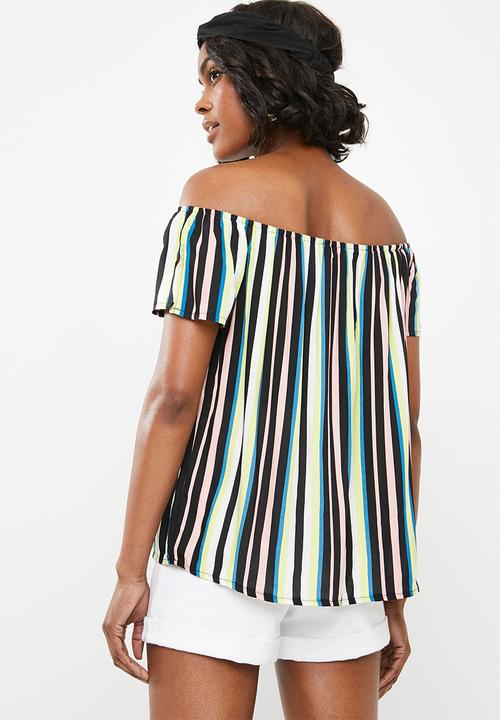 STYLE REPUBLIC - Bardot top - multi