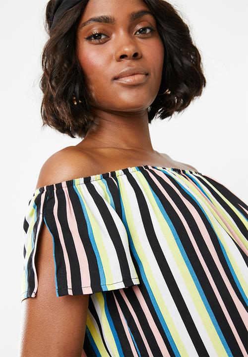 STYLE REPUBLIC - Bardot top - multi
