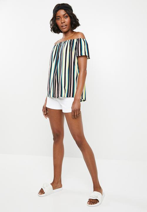 STYLE REPUBLIC - Bardot top - multi