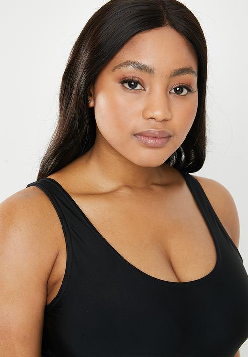 Superbalist - Scoop neck one piece - black