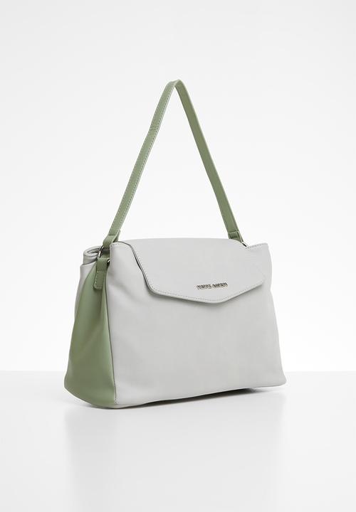 Pierre Cardin - Caroline colour block crossbody - grey & green