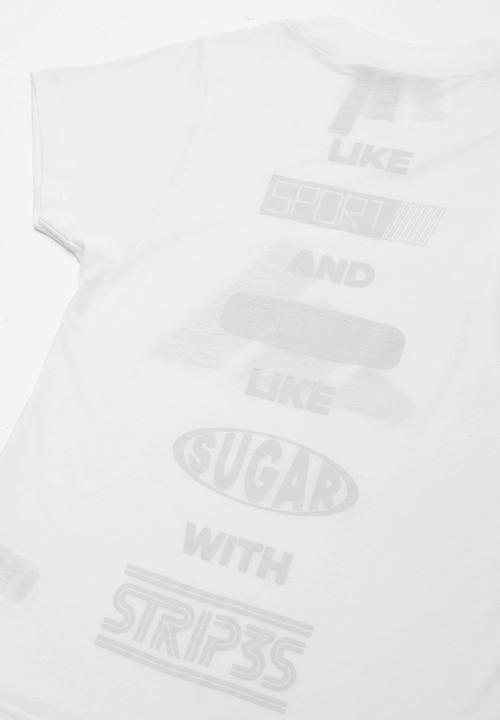 adidas Performance - Girls Adidas performance T-shirt - white & black