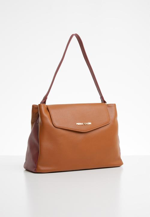 Pierre Cardin - Caroline colourblock crossbody - brown