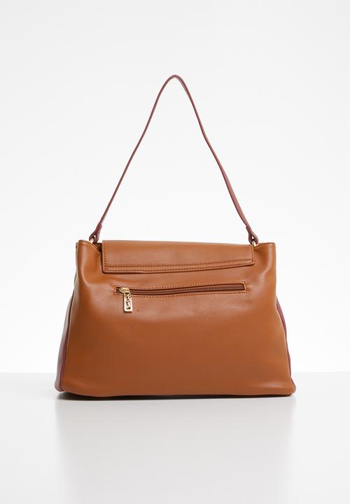 Pierre Cardin - Caroline colourblock crossbody - brown