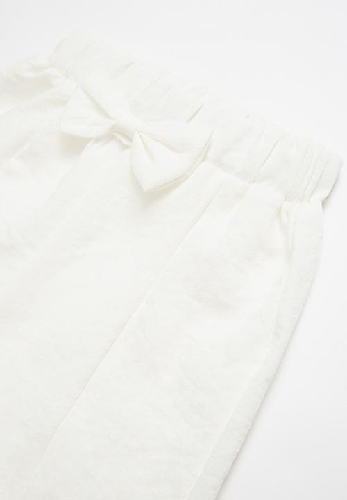 Pop Candy - Girls blouse and short set - white
