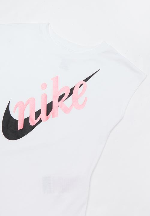 Nike - Nike girl script futura mod short sleeve tee - white 