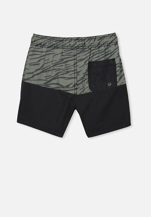Cotton On - Volly short - black & grey 